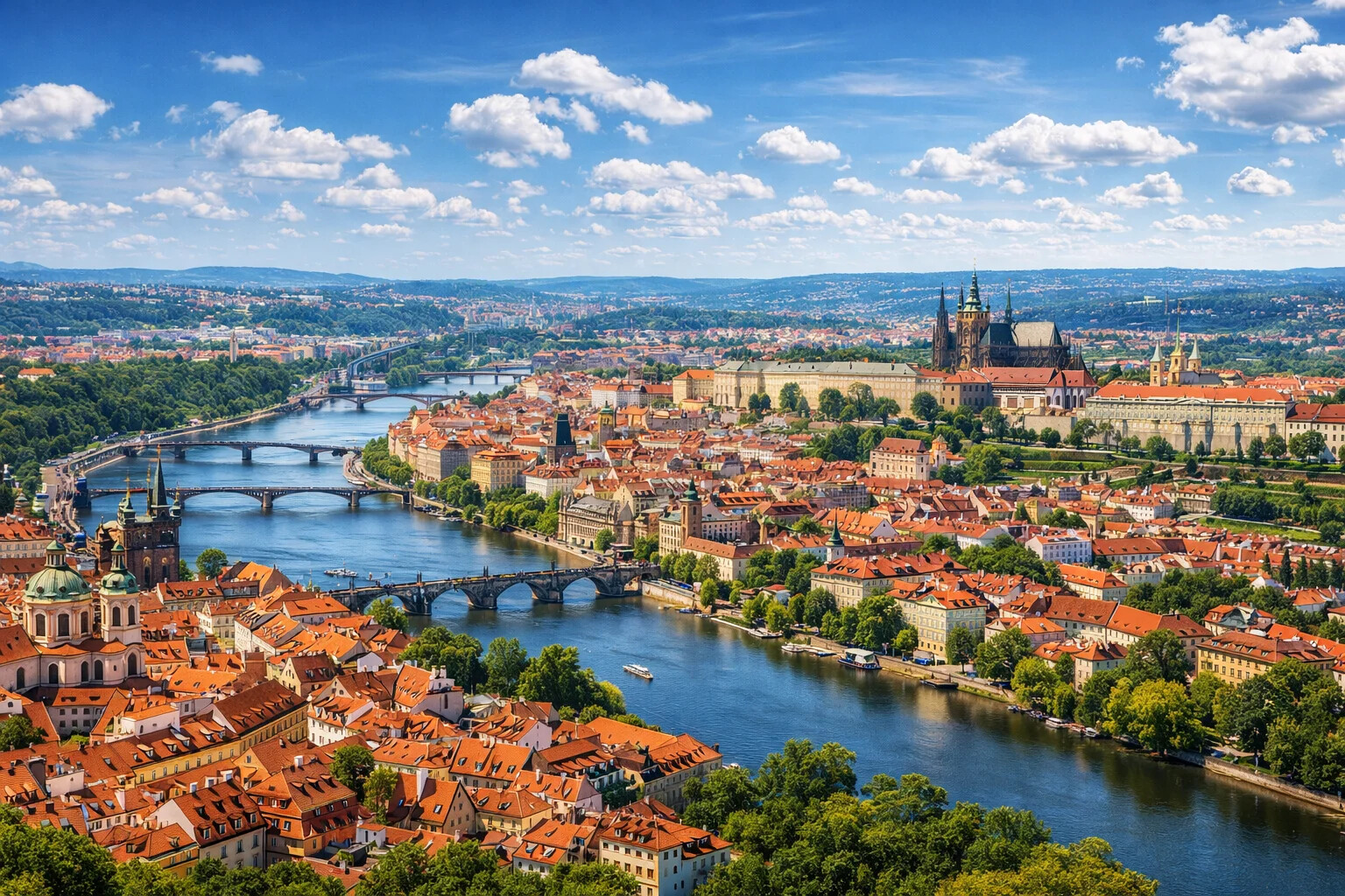 Prague Aerial Panorama