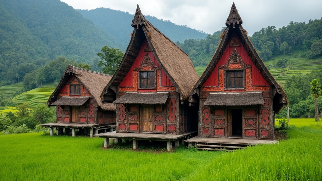 Tongkonan traditional houses, Tana Toraja, Sulawesi