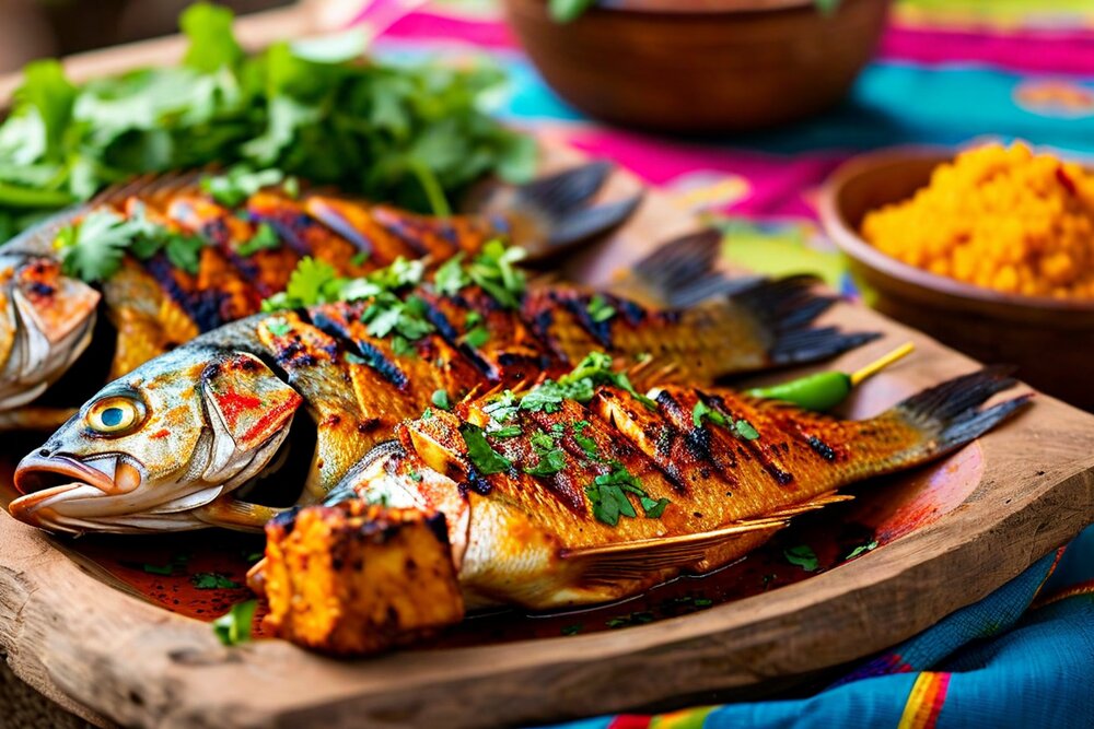 Attiéké with Grilled Fish (Garba)