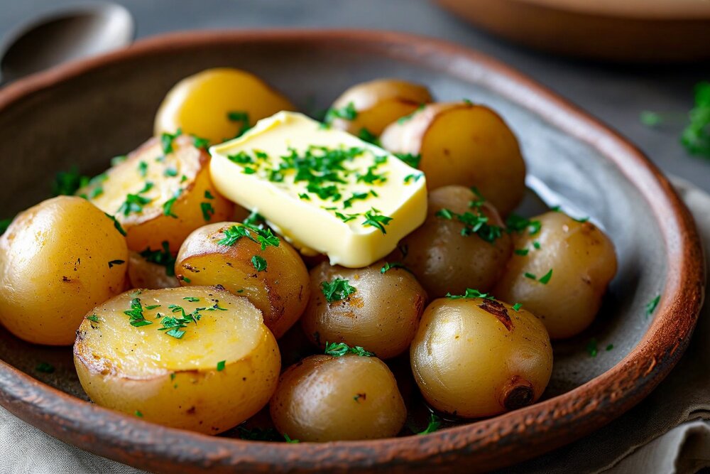 Jersey Royals with Butter