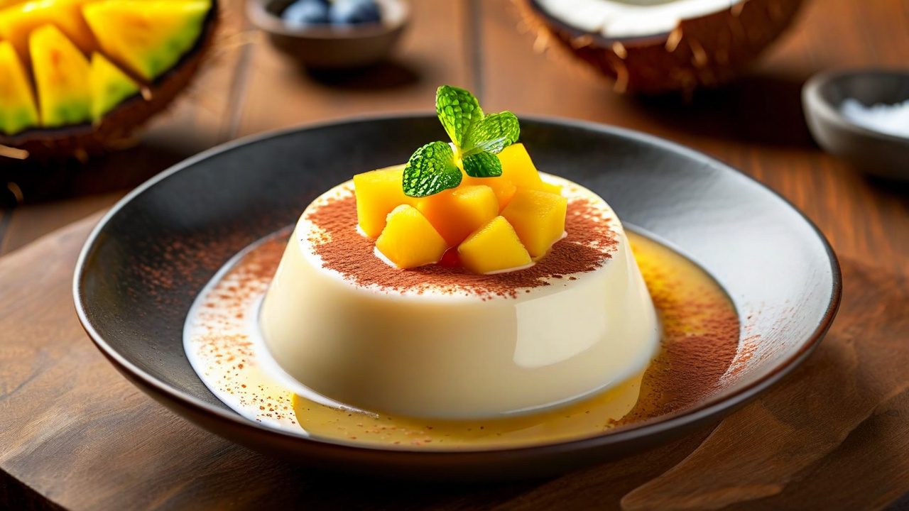 Coconut pudding