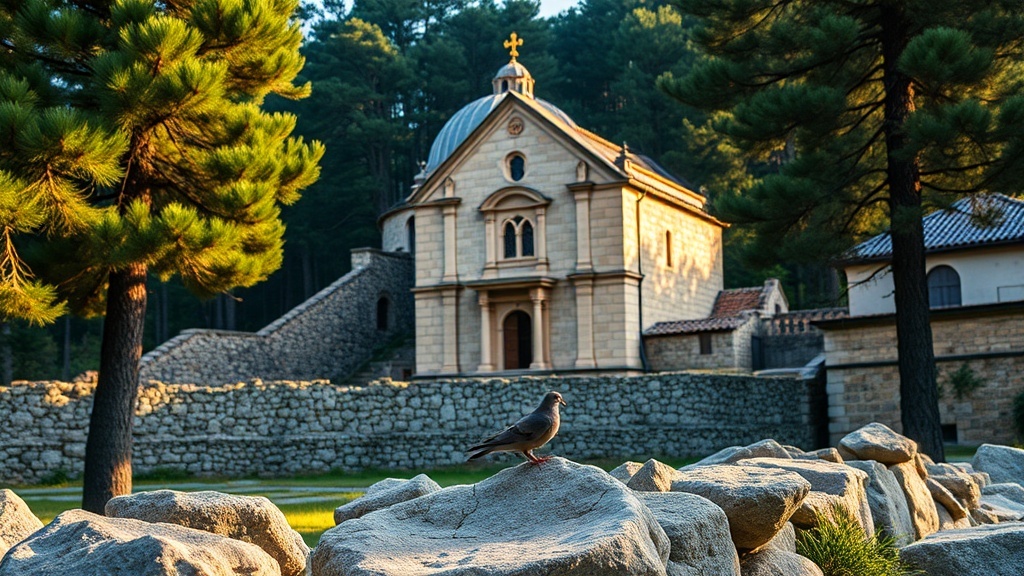 Pitsunda Cathedral and Pine Forest
