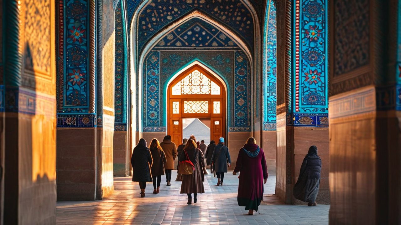 Blue Mosque Pilgrims