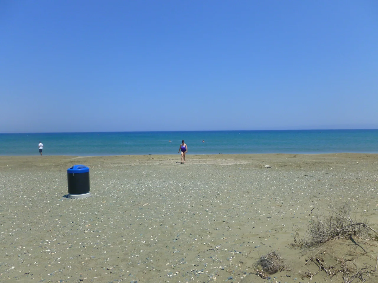 Lady’s Mile beach, photographed from the shore.
