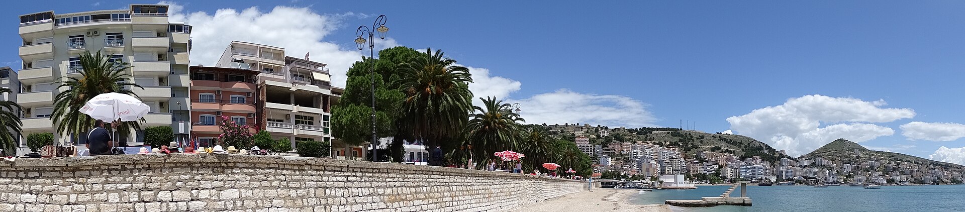 Panorama e shëtitores së Sarandës
