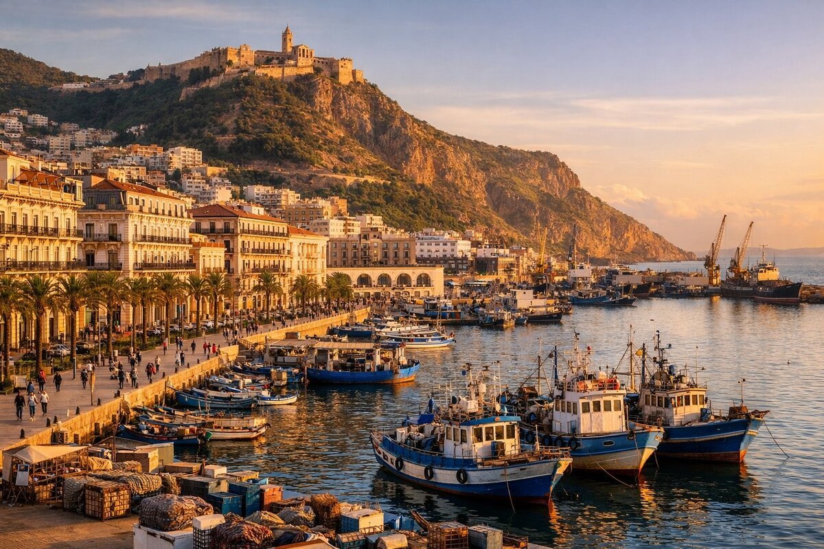 Oran waterfront and seafront promenade, Algeria