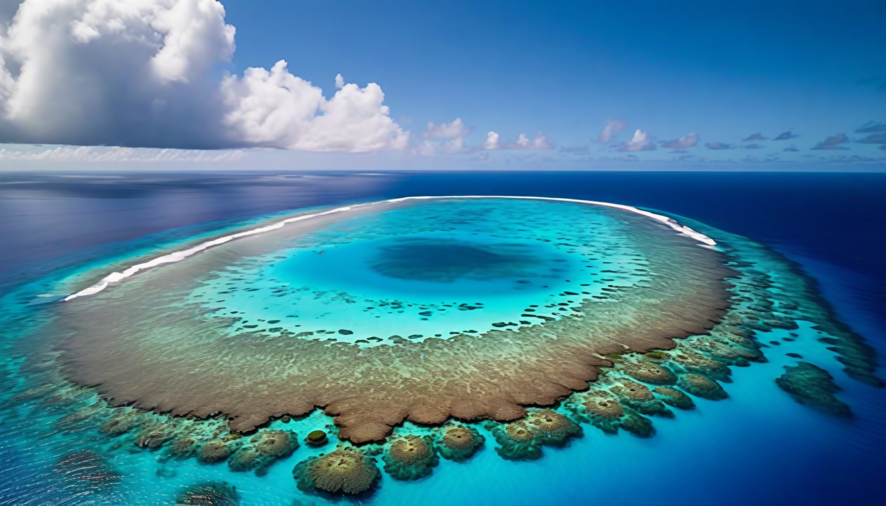 Rose Atoll pink coral reef
