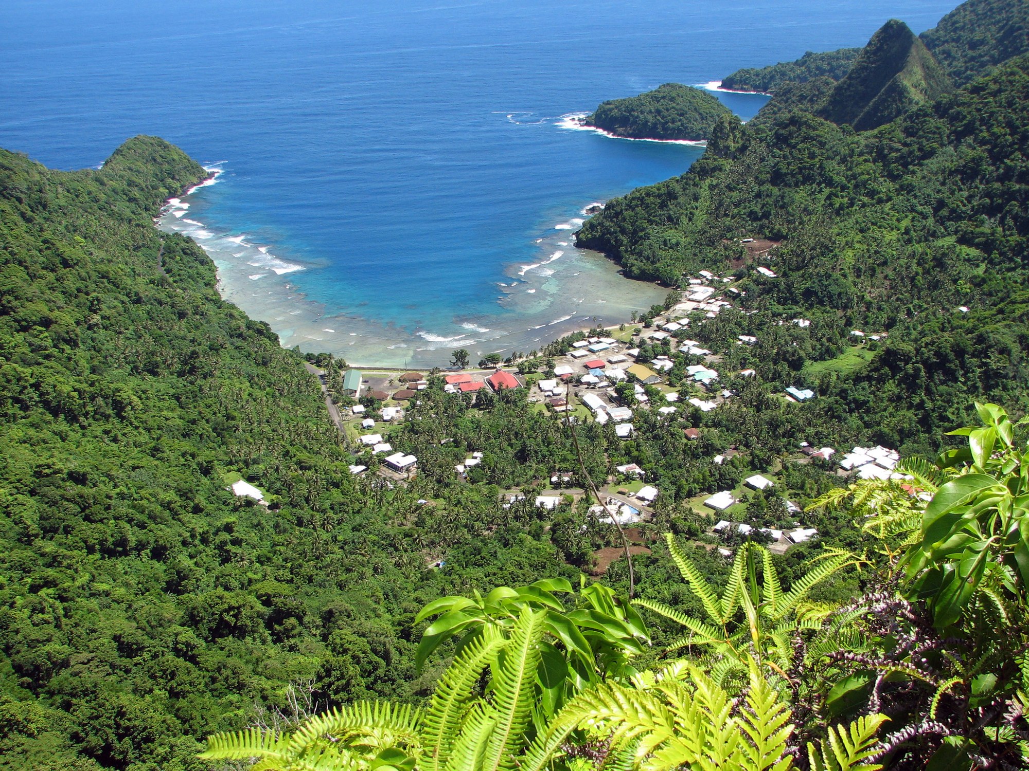 Traditional Samoan village of Afono