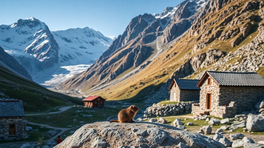 Madriu-Perafita-Claror UNESCO valley, stone shepherd huts scattered across open high pasture