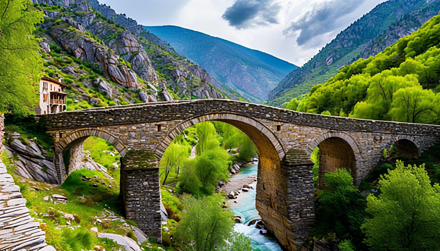 Pont de la Margineda medieval bridge