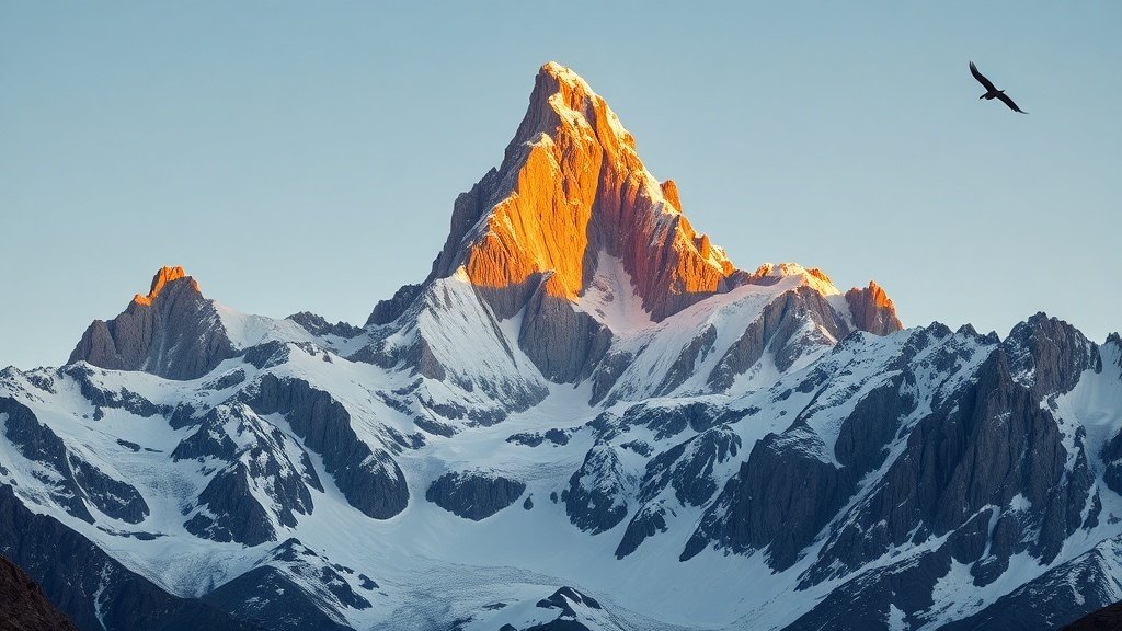 Granite spires of Fitz Roy above El Chaltén
