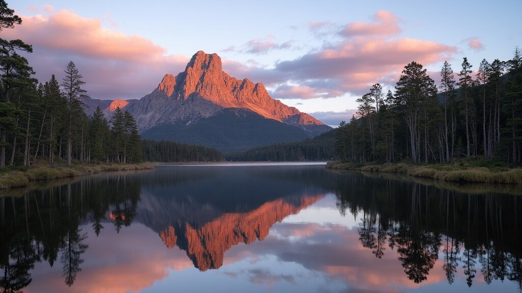 Cradle Mountain Tasmania reflected in Dove Lake