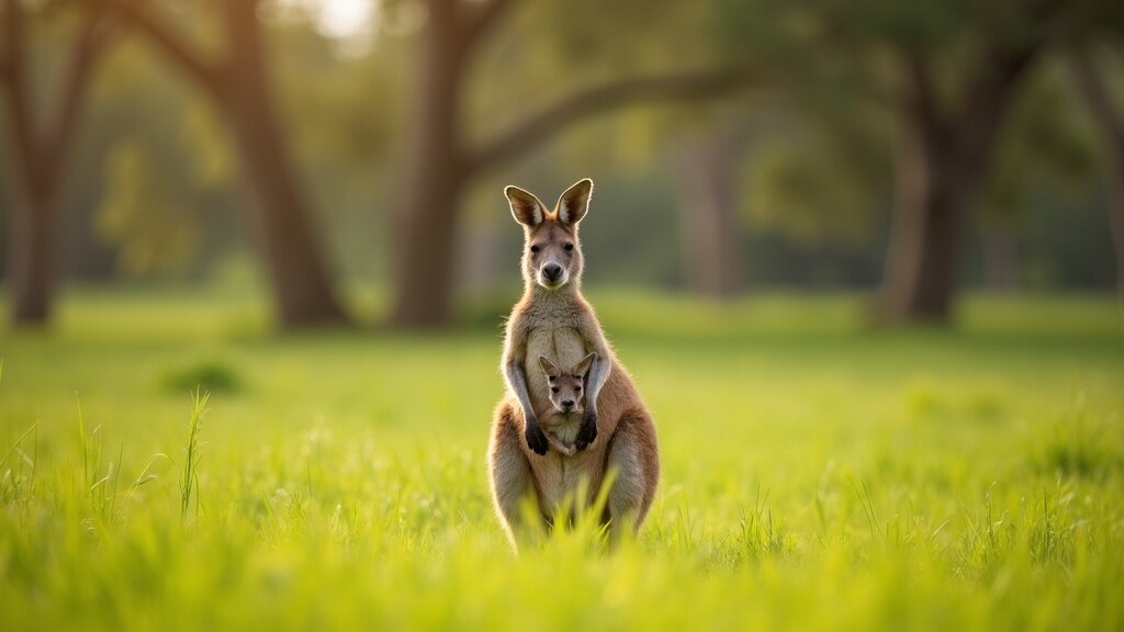 Kangaroo in the wild