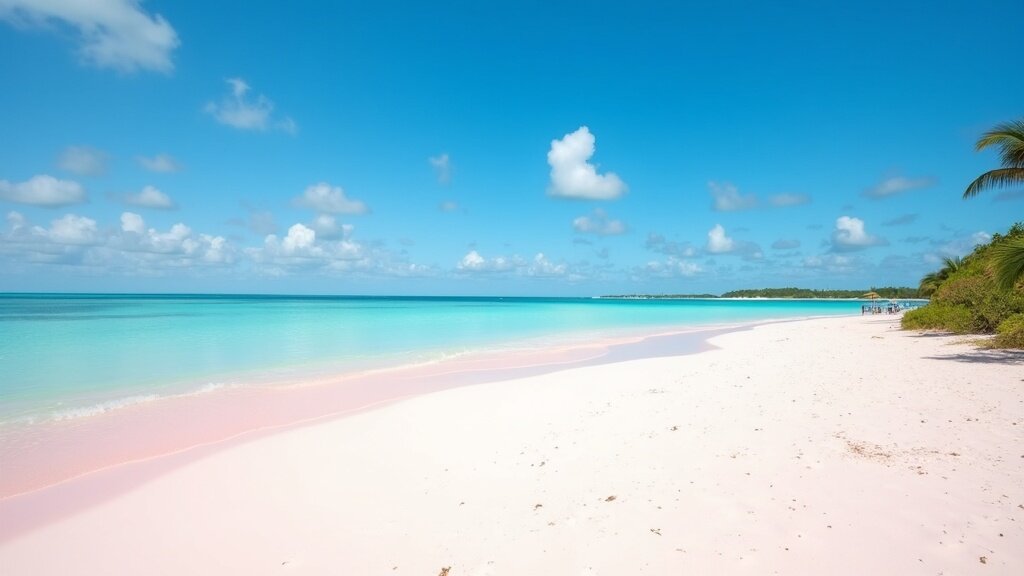 Pink sand beach of Harbour Island