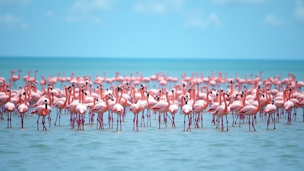Inagua flamingos