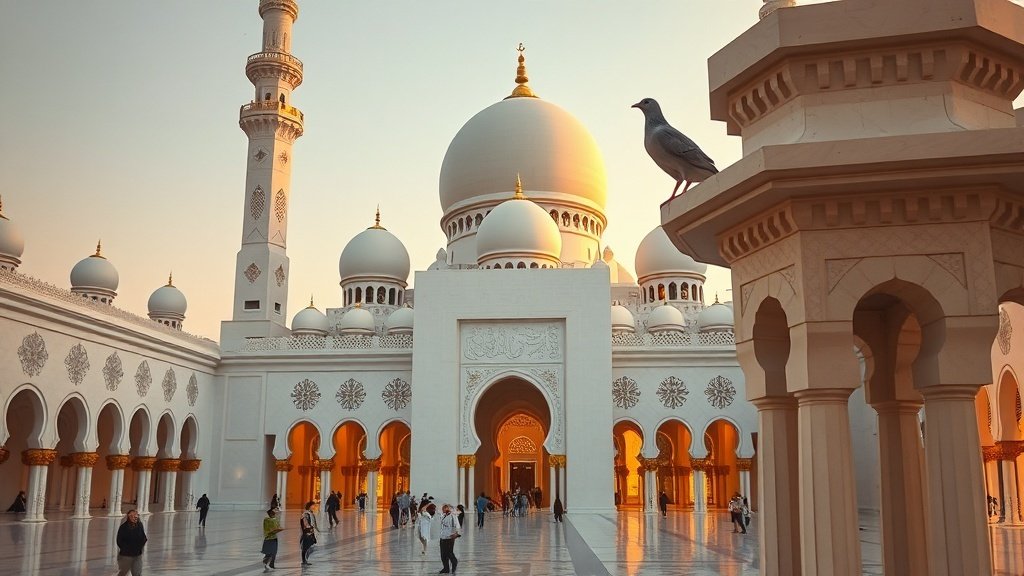 Al Fateh Grand Mosque at night