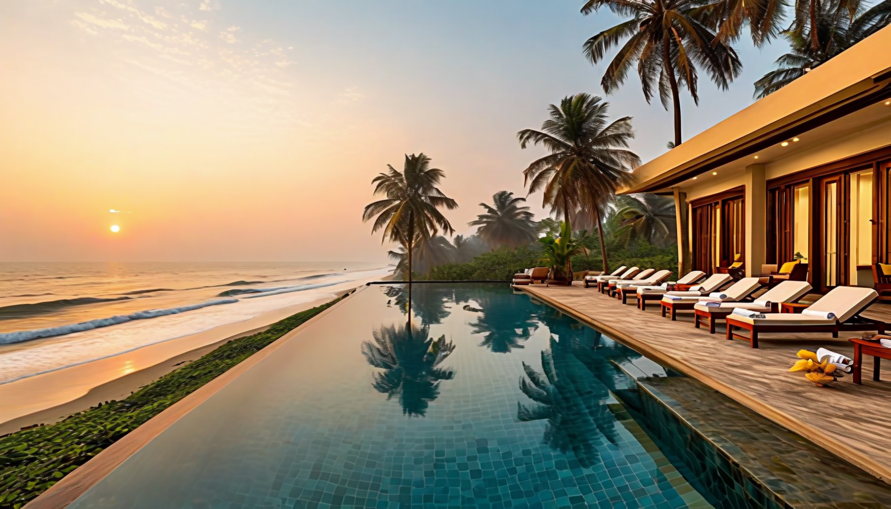 Cox's Bazar luxury beach resort — Bangladesh's flashiest hotel zone, kde se infinity pooly dívají rovnou do Bengálského zálivu.