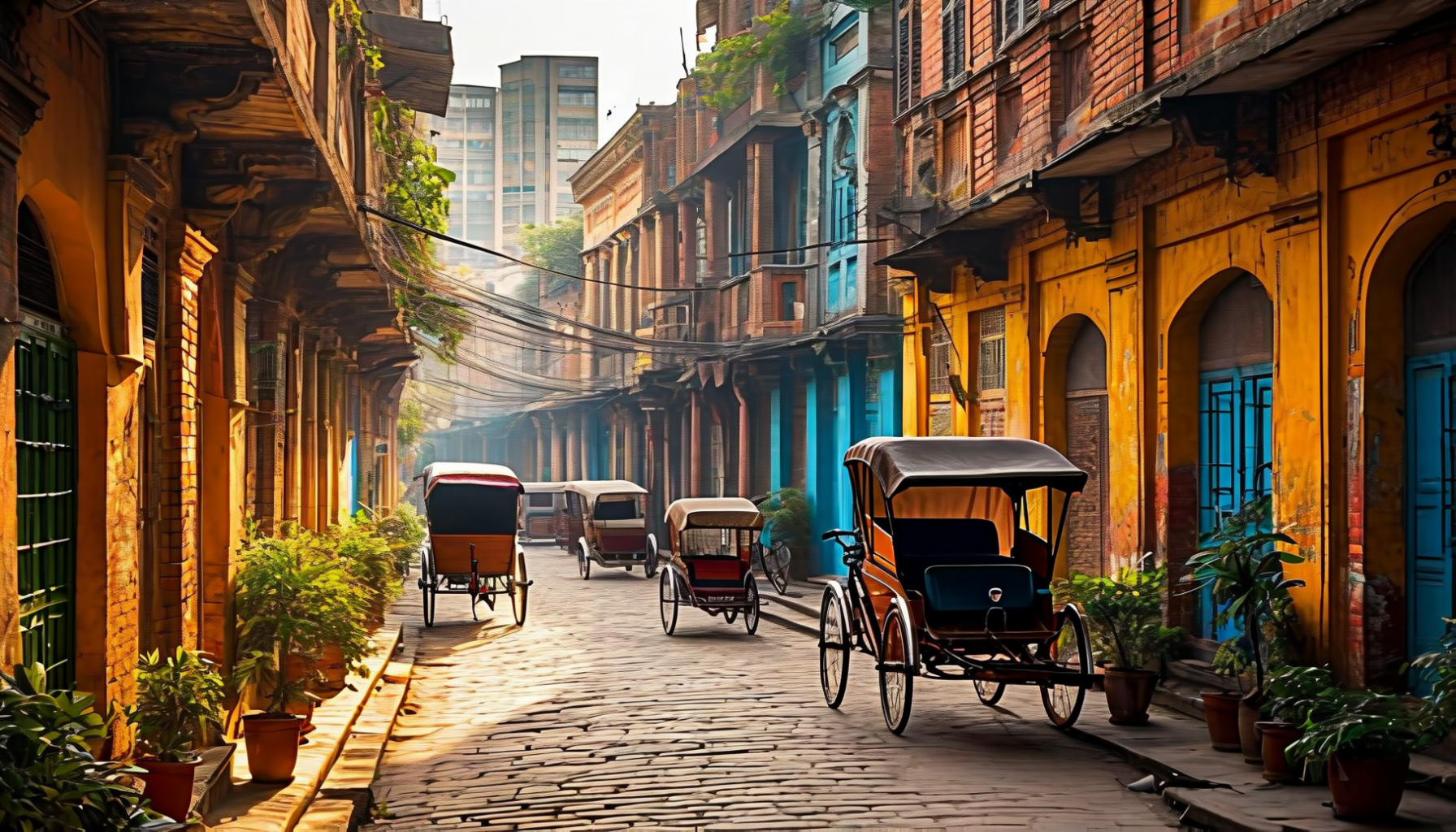 Old Dhaka — labyrinth of Mughal-era alleys, Hindu Street (Shankhari Bazar), Lalbagh Fort and the chaotic, intoxicating heart of the capital where rickshaws, spice traders and 400 years of history collide.