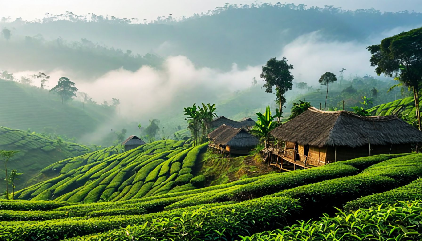 Sreemangal a údolí čaje — zelený, klidný, vzdálený svět etnika Khasi a sedmibarevného čaje. Bangladéšský skrytý klenot, který turisté skoro neznají.