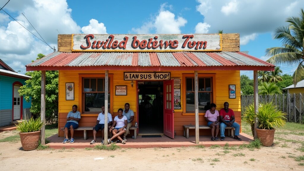 Bajan rum shop
