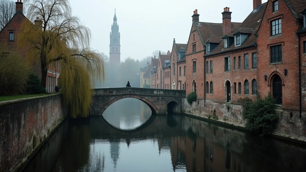 Bruges medieval canals