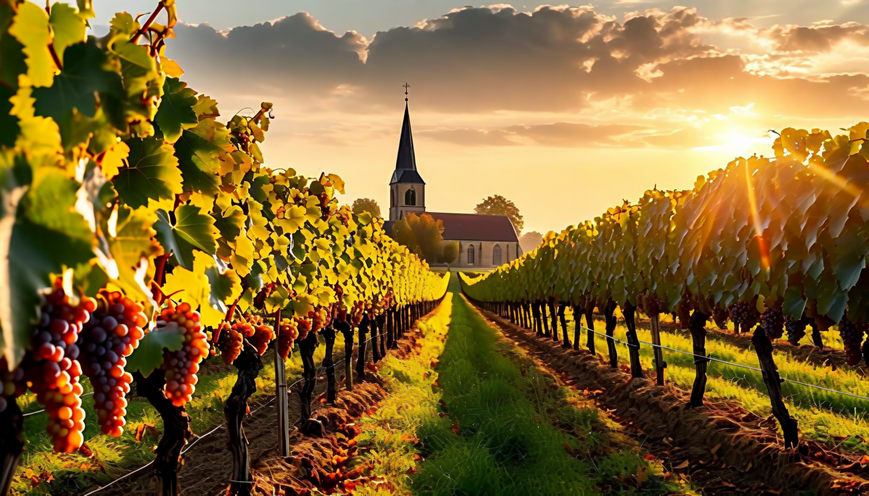 Belgian vineyard in Hageland Flanders