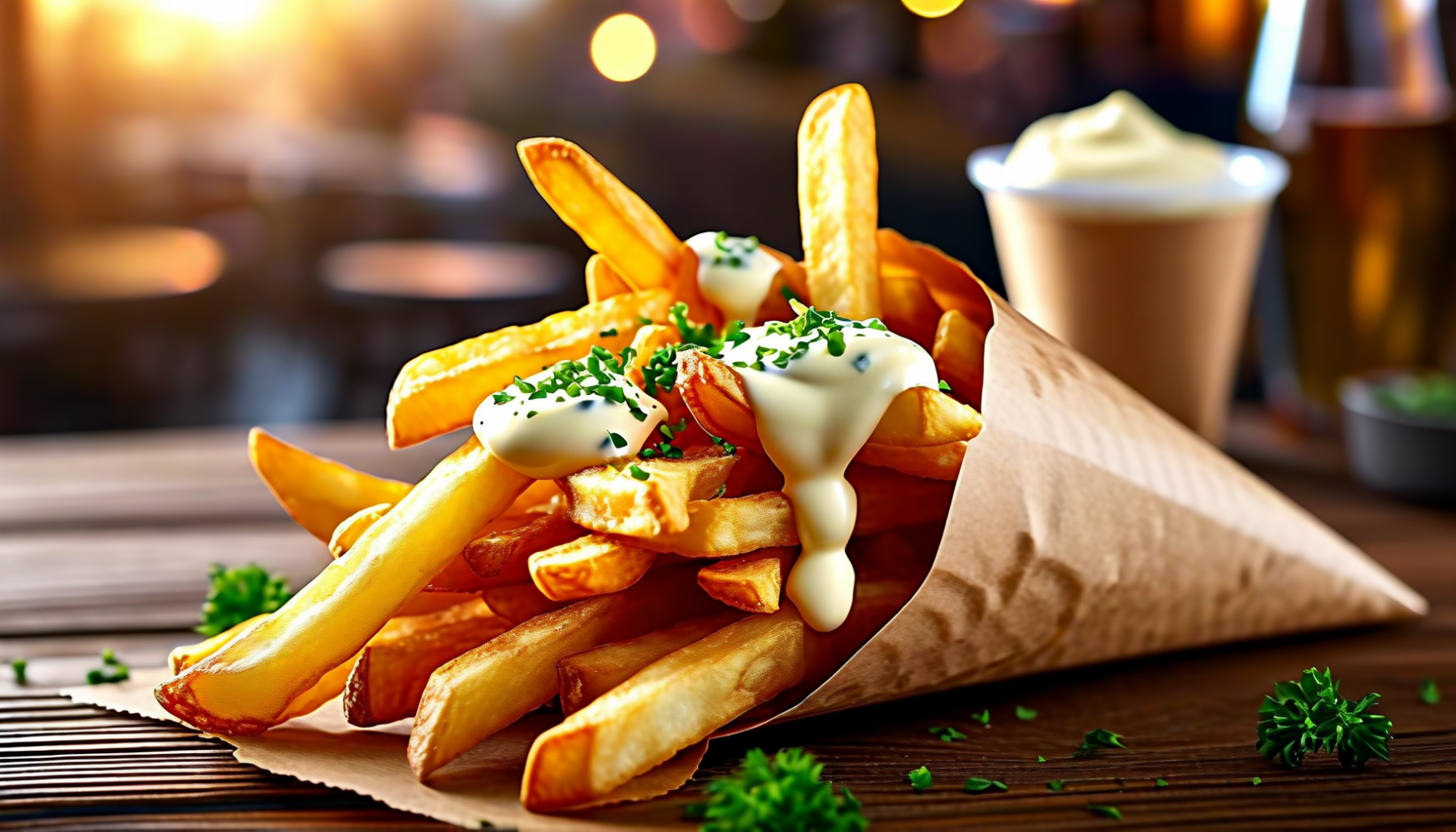 Belgian frites with mayo