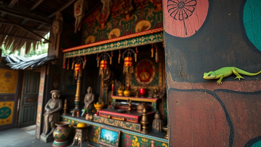 Vodun temple in Ouidah