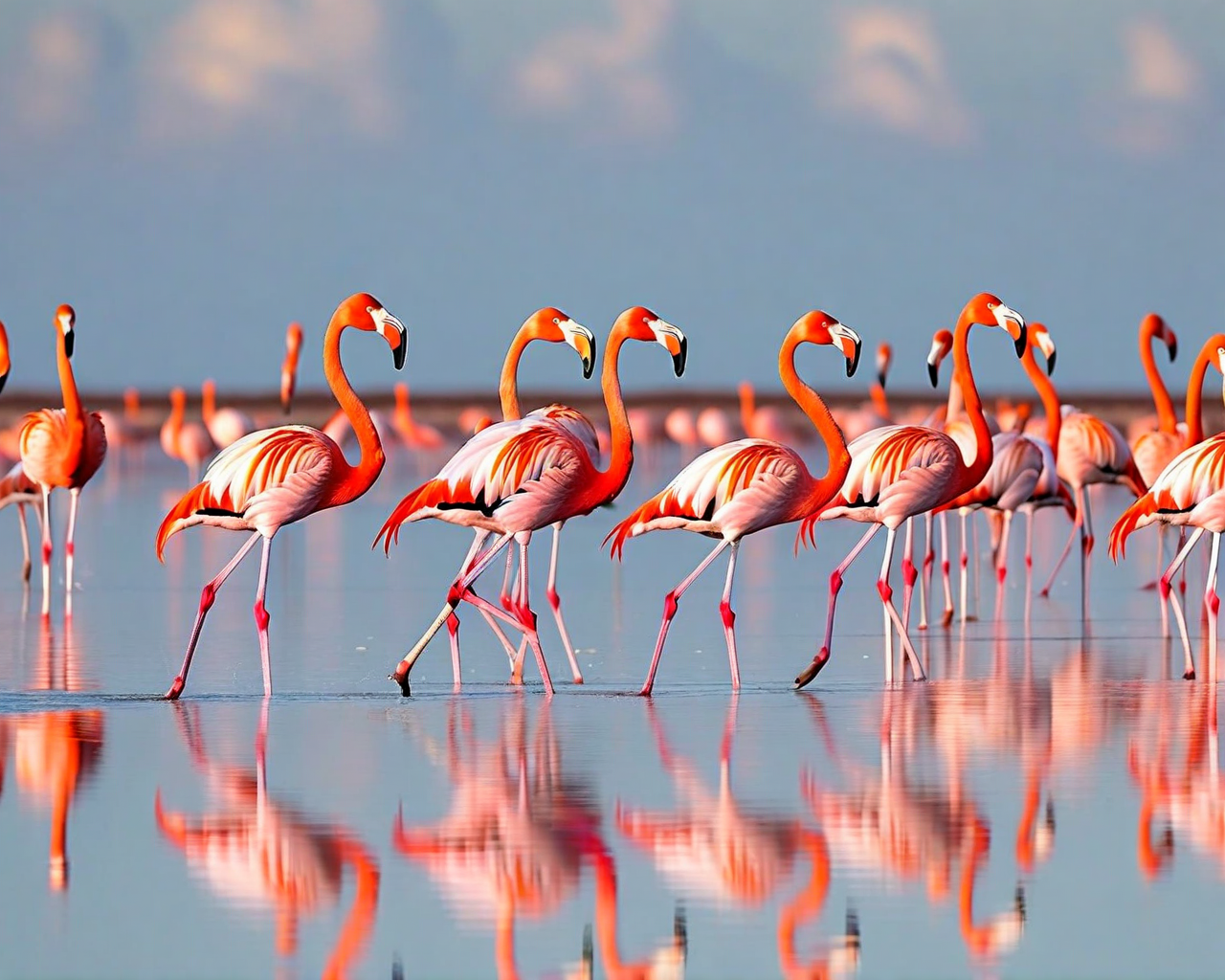 Flamingos at Gotomeer
