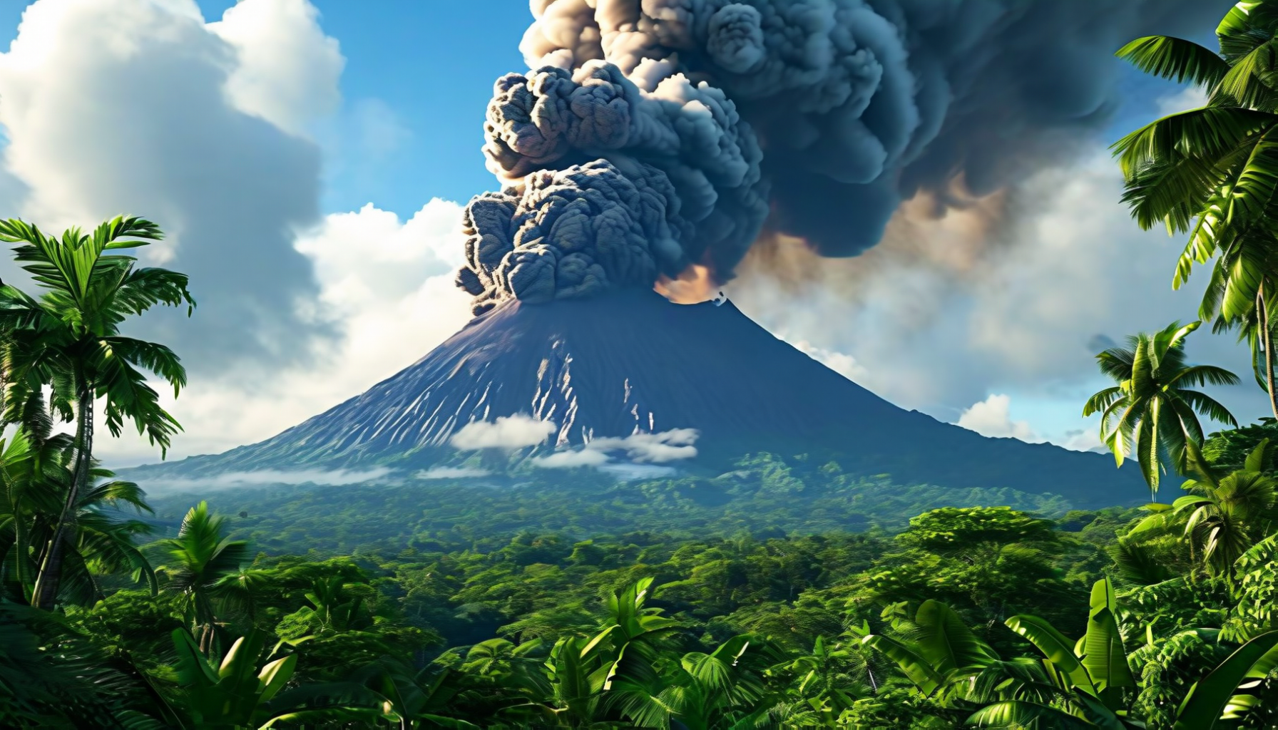 Mount Bagana volcano