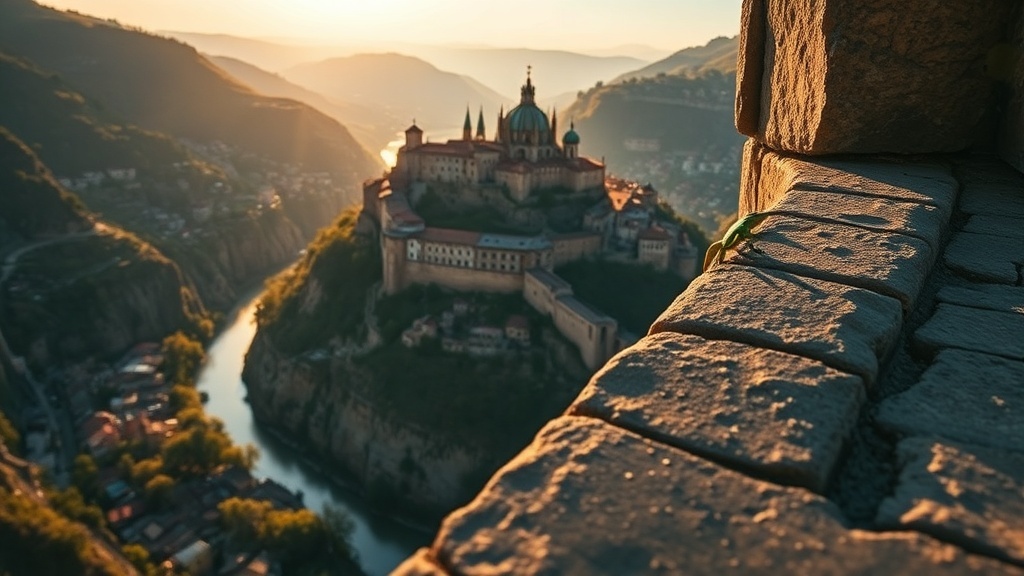 Veliko Tarnovo above the Yantra river