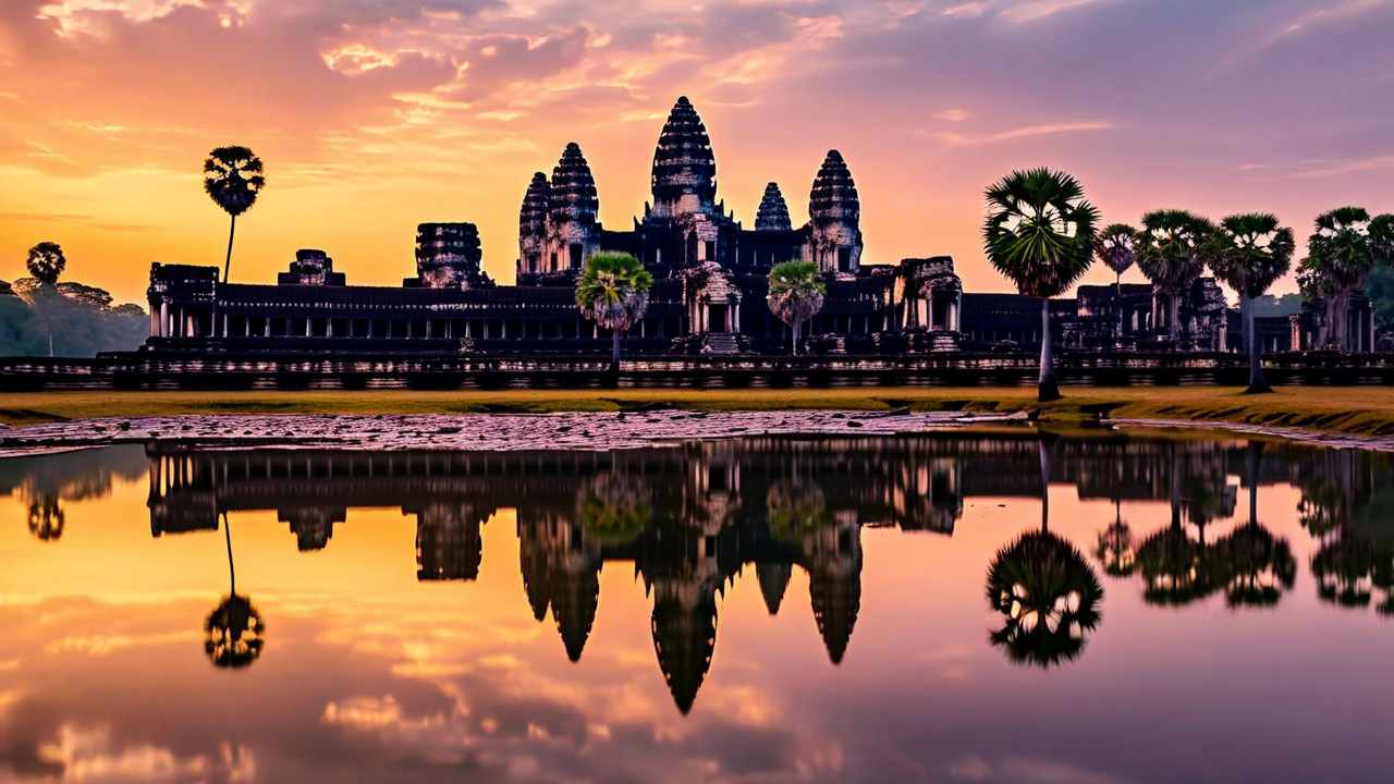 Angkor Wat at sunrise