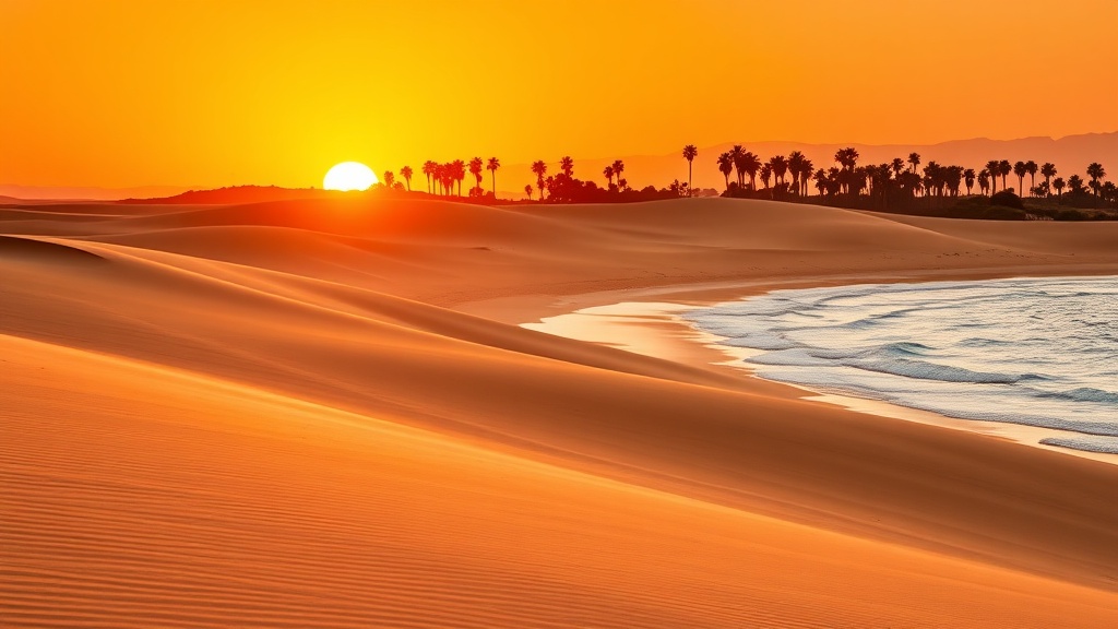 Maspalomas sand dunes in Gran Canaria