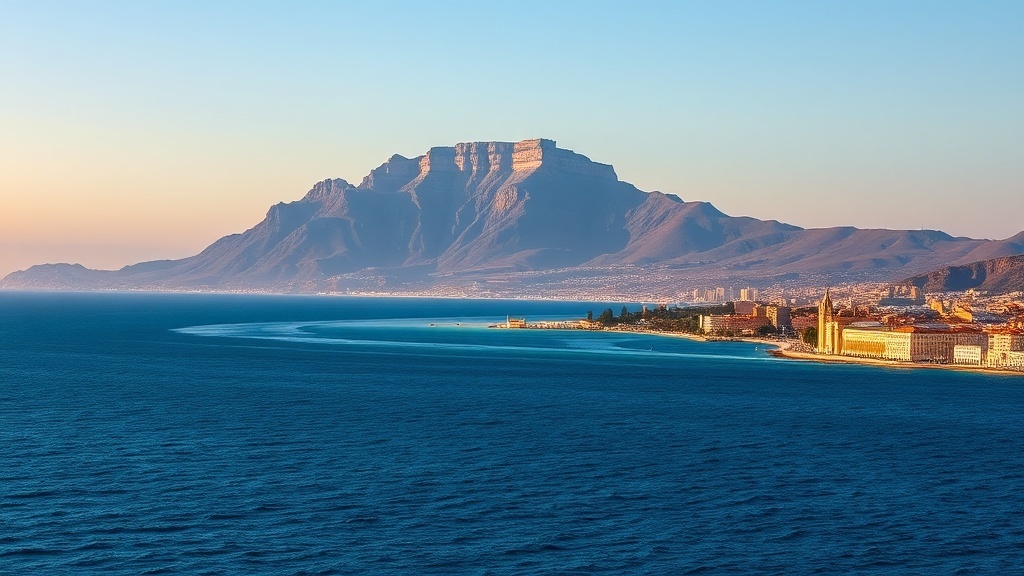 Ceuta panorama with Monte Hacho