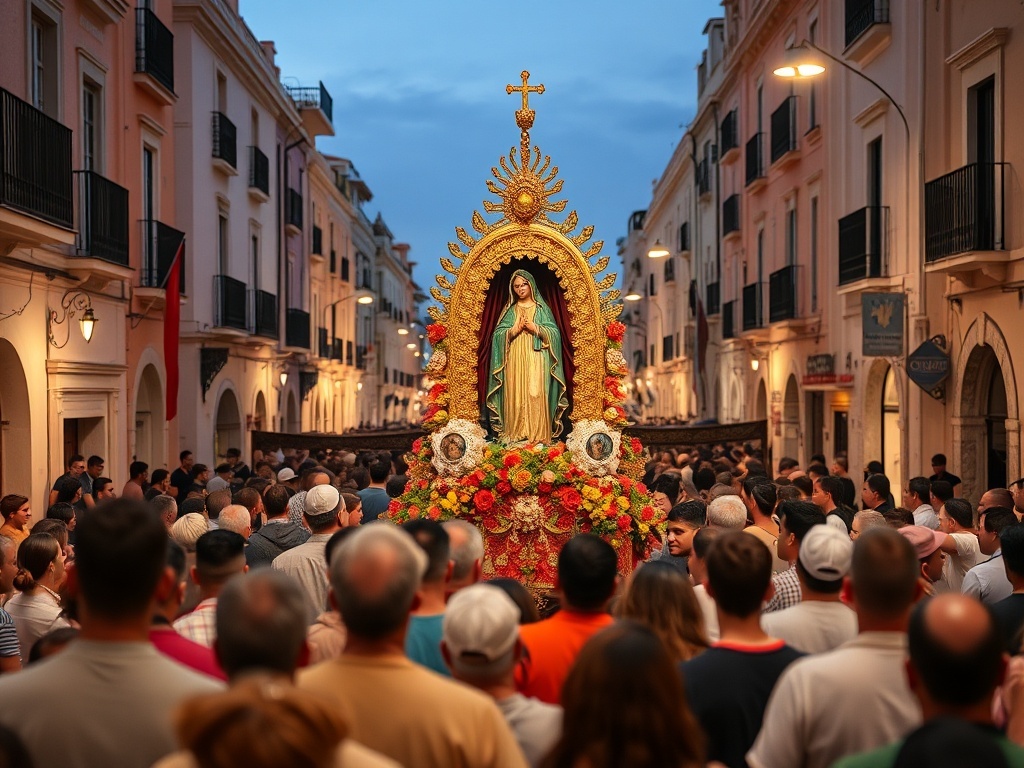 Festival of Virgen de África procession