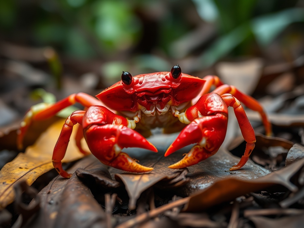 Christmas Island Red Crab Close-up