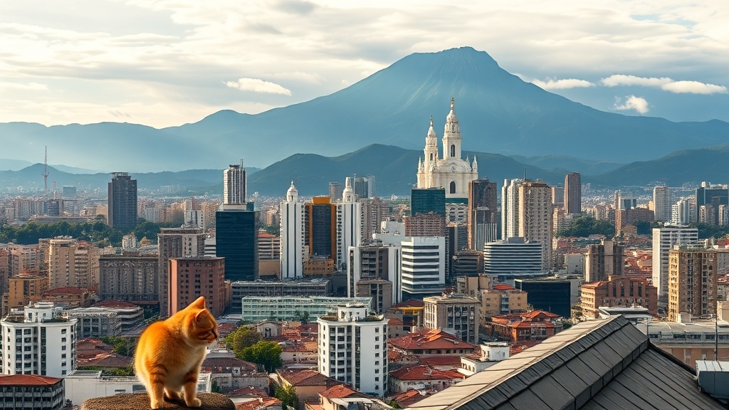 View over Bogotá from Monserrate, Colombia