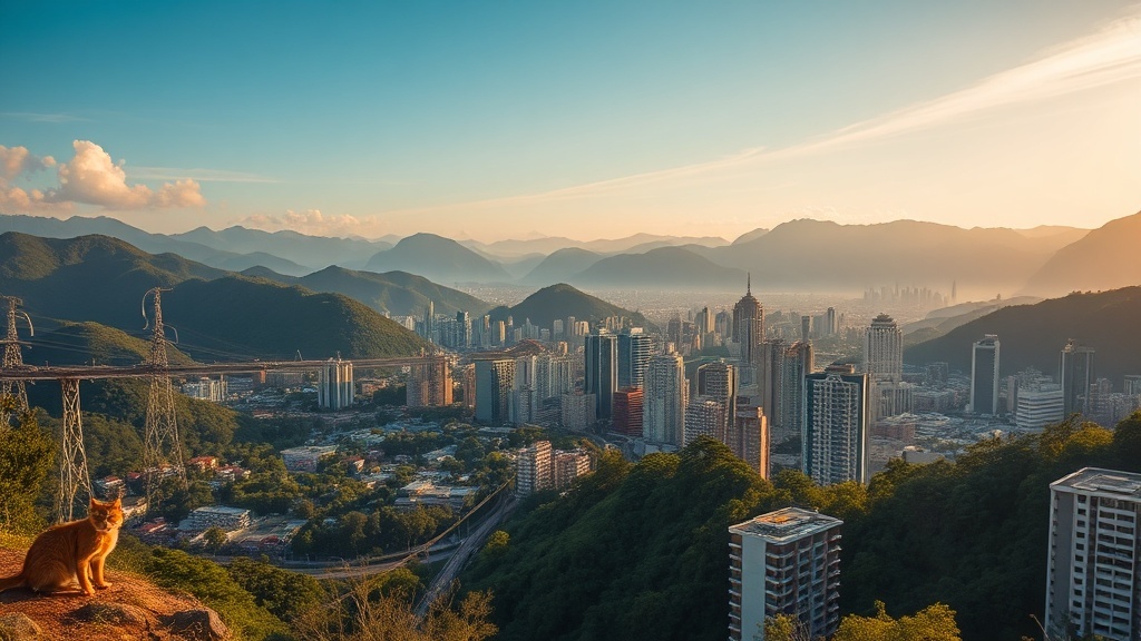 Medellín in its Andean valley, Colombia