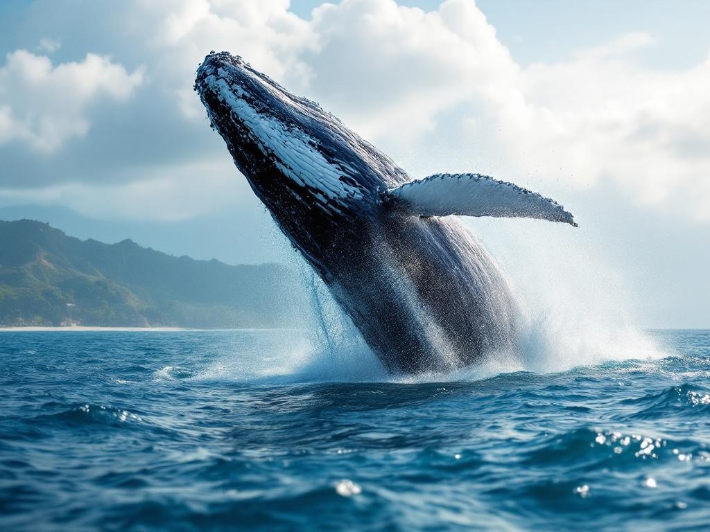 Humpback whale off Moheli