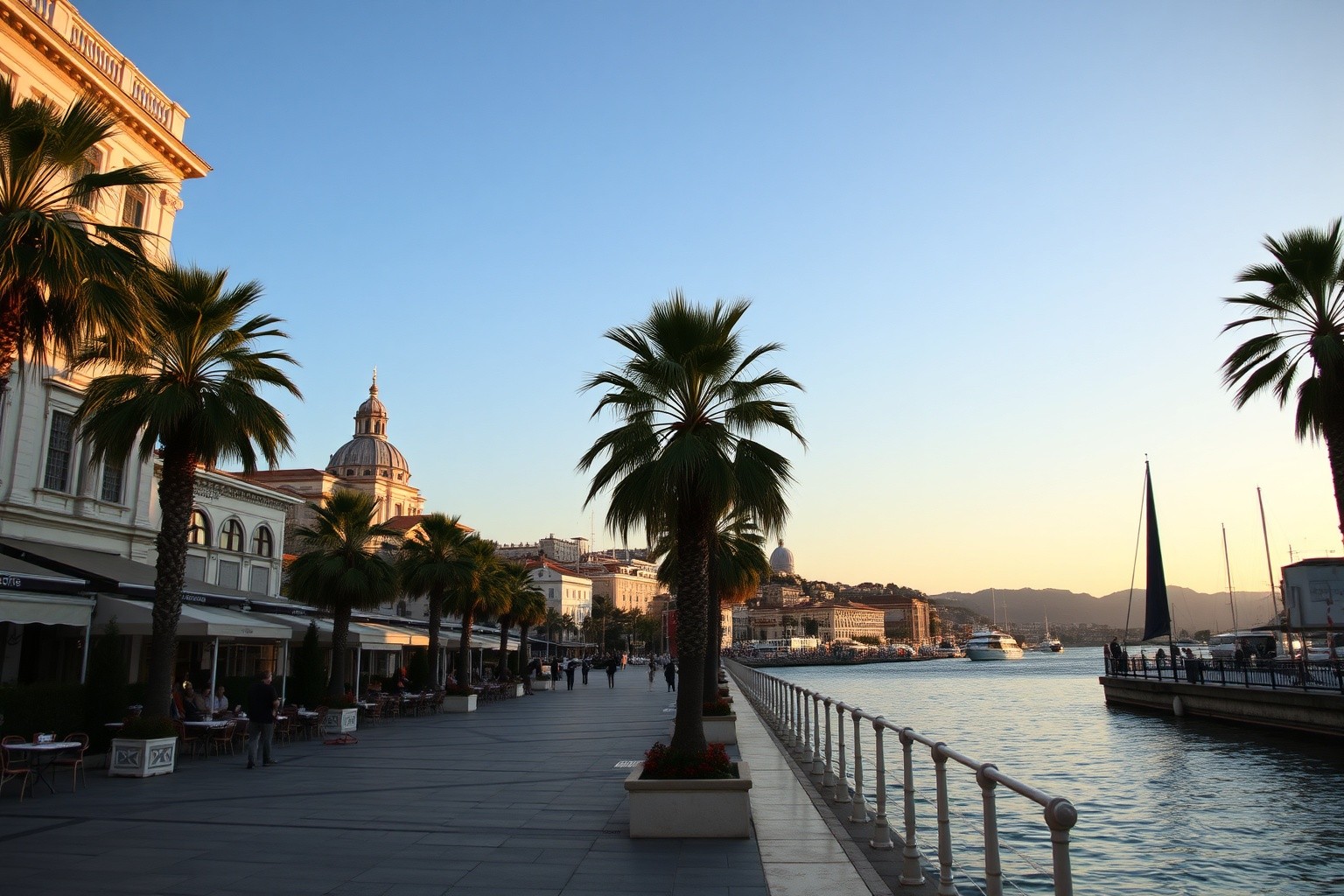Split waterfront Riva promenade