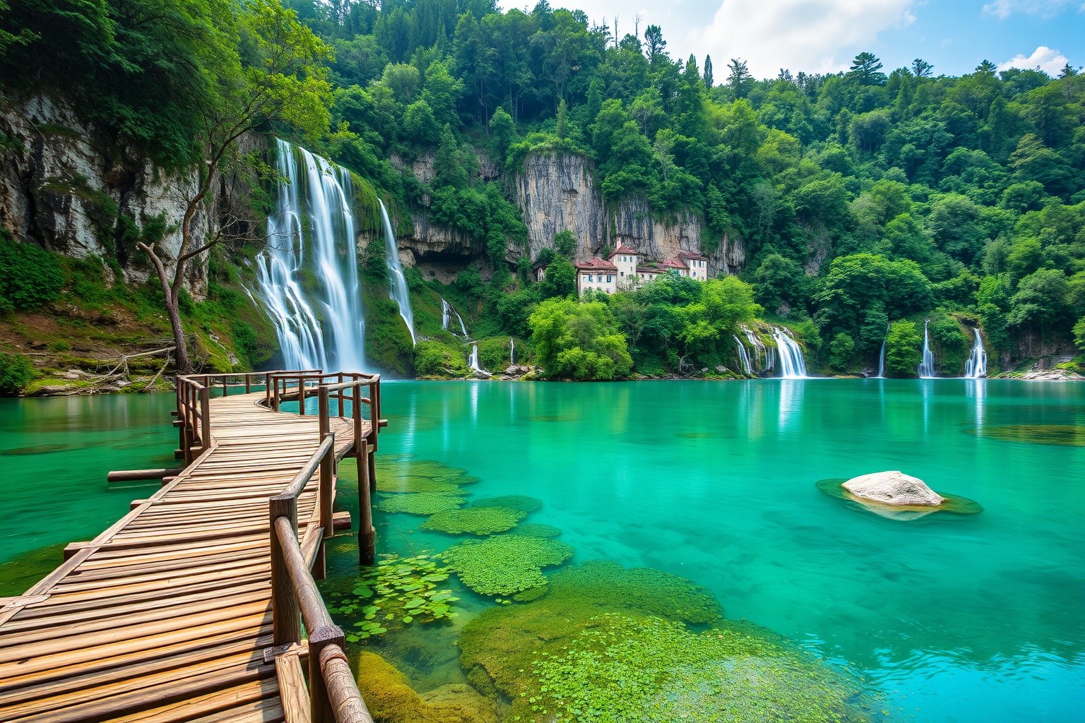 Plitvice Lakes boardwalk