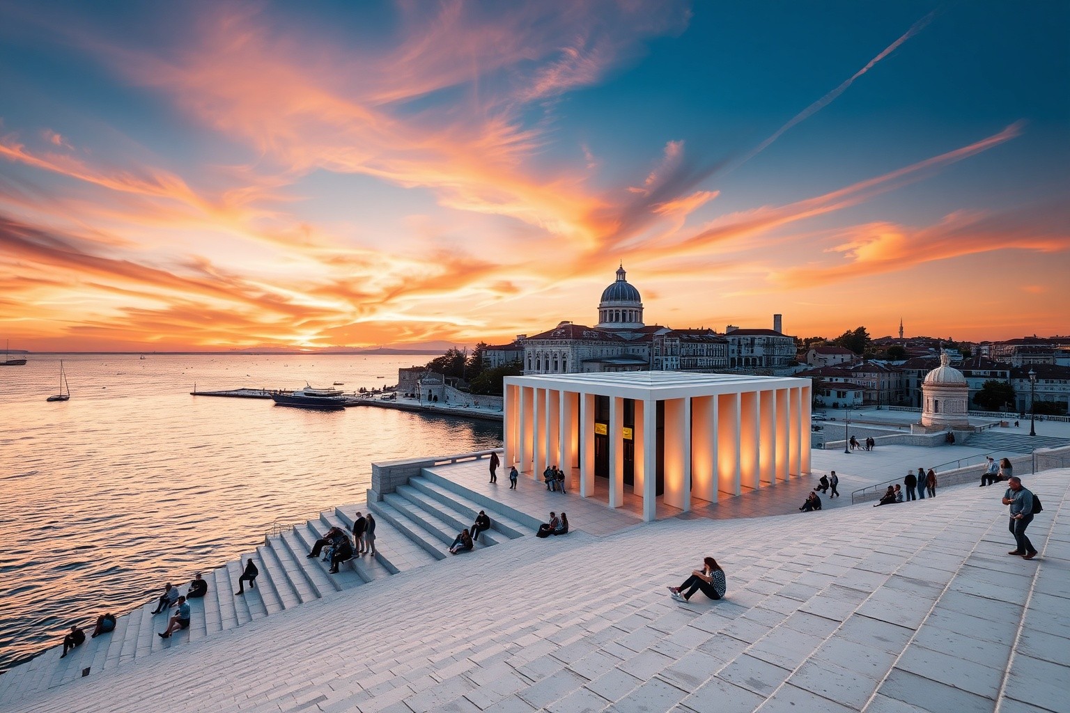 The Sea Organ installation at Zadar
