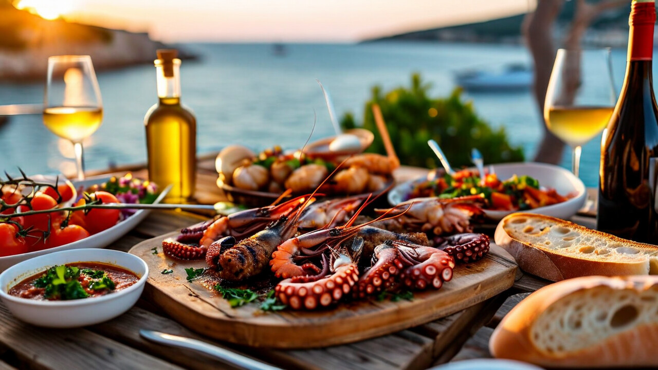 Croatian seafood and cuisine