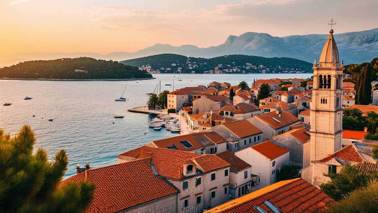 A stone village on Korčula island
