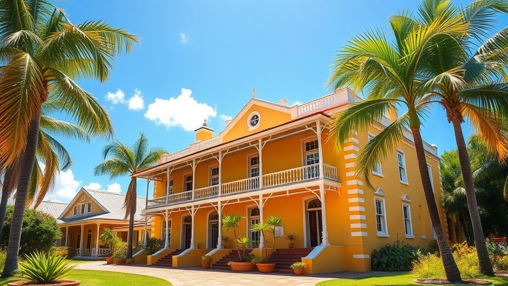 The Landhuis Chobolobo mansion, home of the Senior Curaçao liqueur distillery