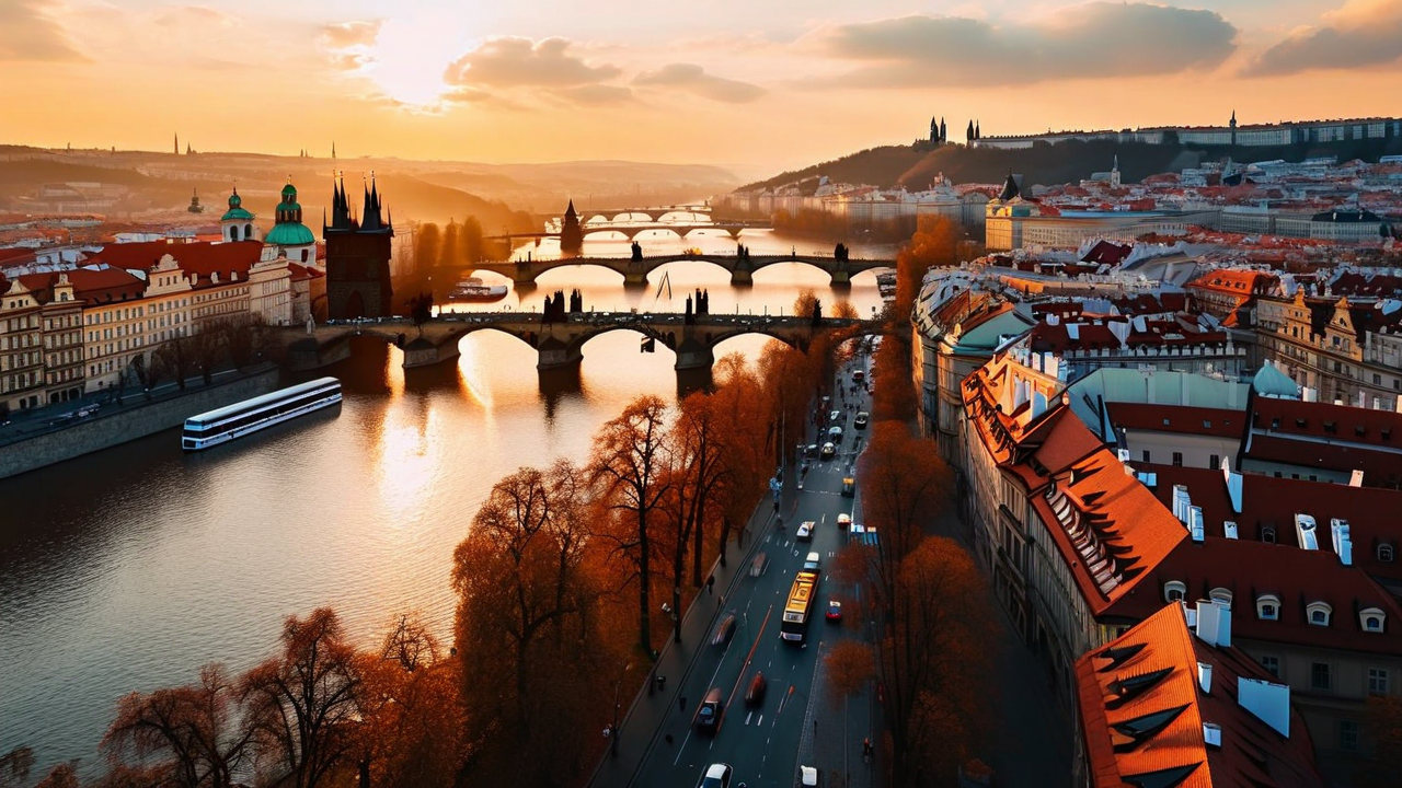 Prague Aerial Panorama