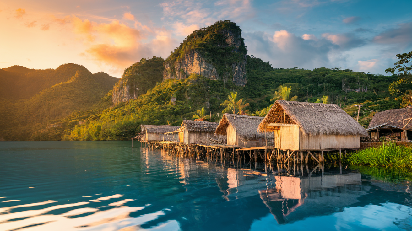 Traditional Kalinago village