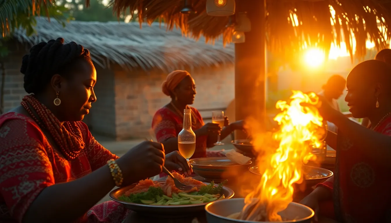 Traditional Dominican Creole feast