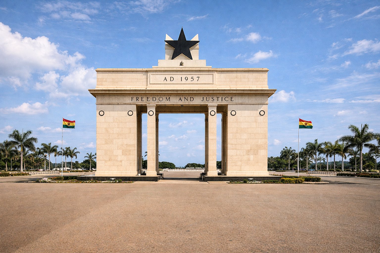 Black Star Arch at Independence Square, Accra