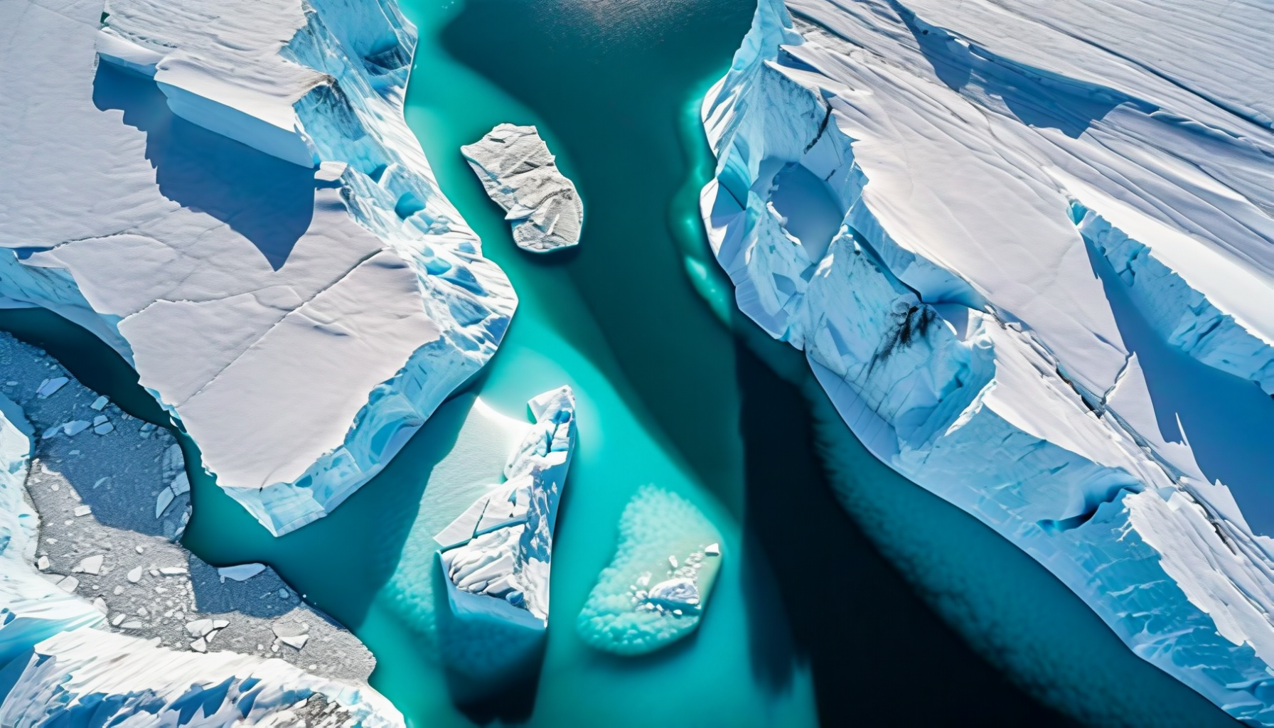 Ilulissat Icefjord at sunset